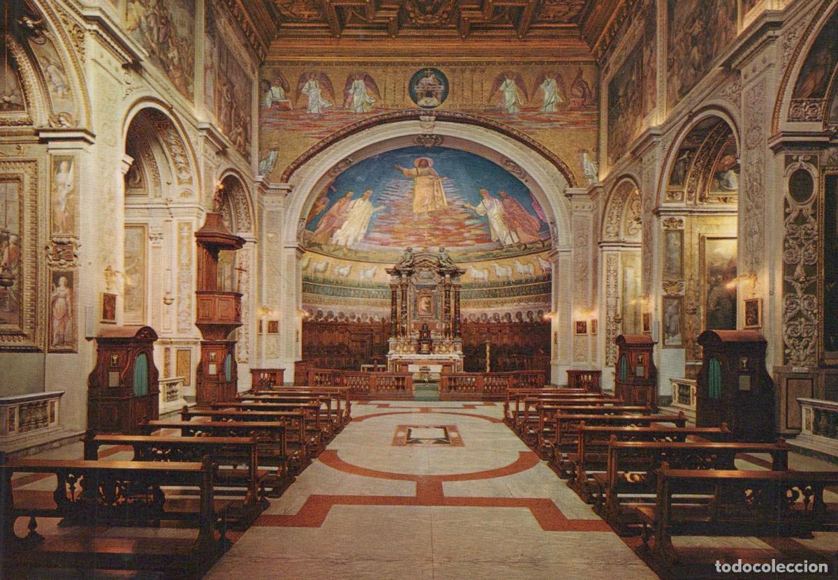 Postais: Italy Rome Basilica of Saints Cosma and Damiano Interior View Unposted *YAP890