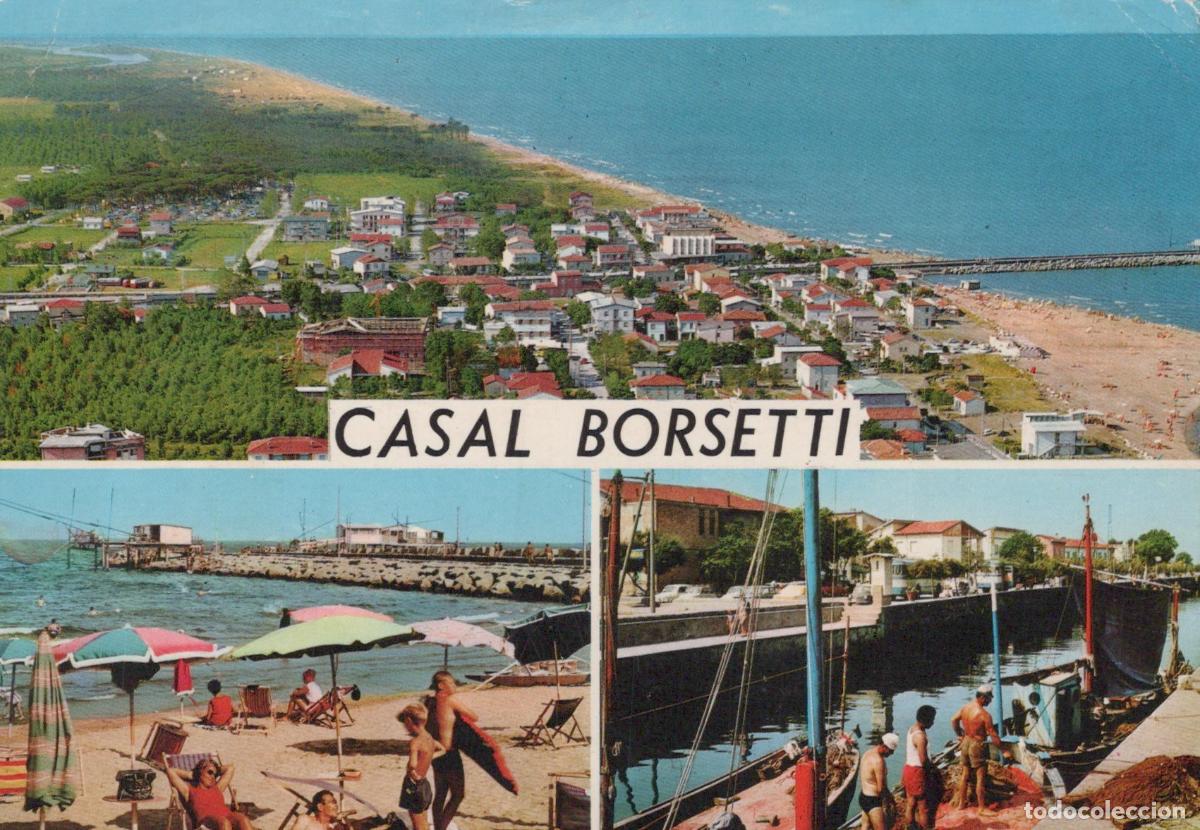 Postais: Italy Casal Borsetti Coastal Town Beach and Fishing Boats *YAP895