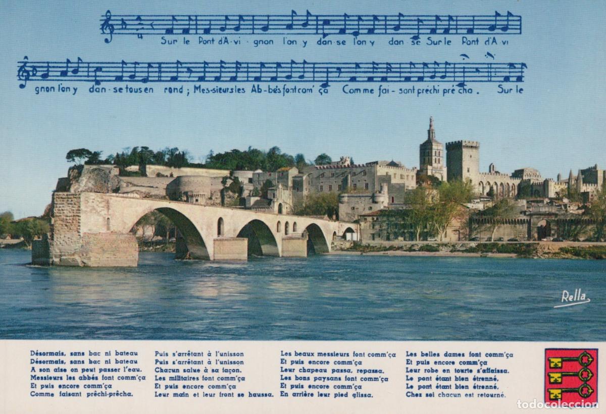 Cartoline: France Avignon Pont Saint B&eacute;n&eacute;zet Bridge and Cityscape With Unposted *YAP554