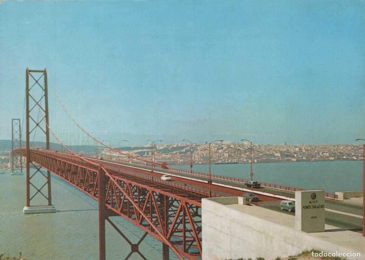 Postcards: Portugal Lisbon Ponte Salazar Bridge Across Tagus River Unposted *YAP556