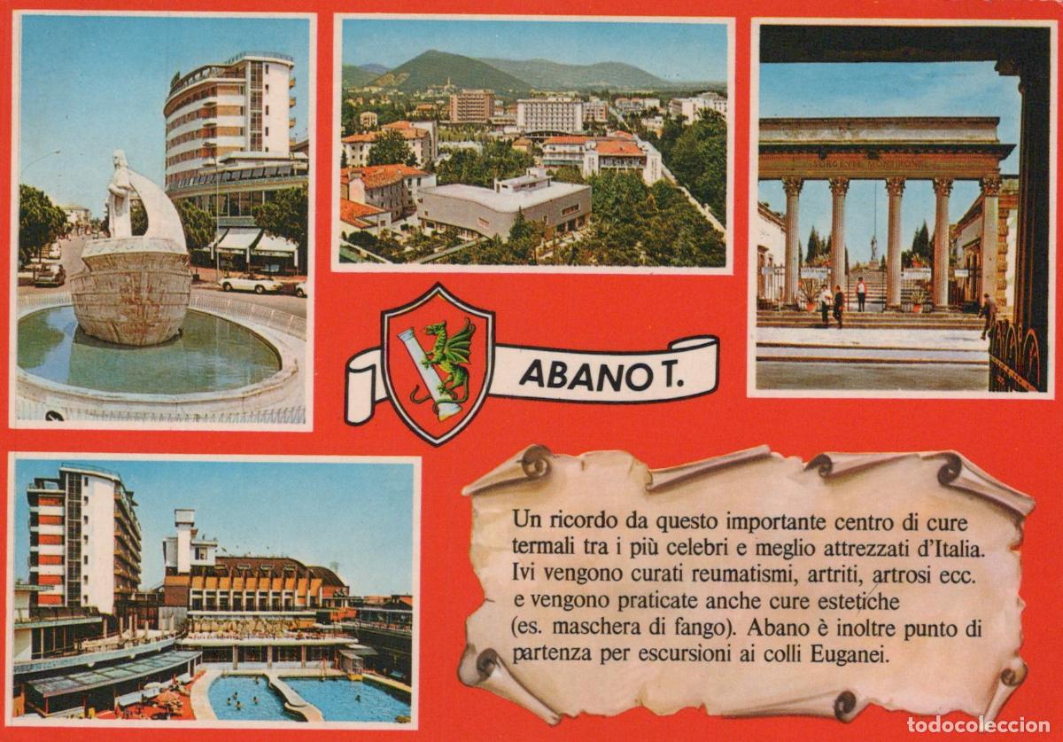 Postais: Italy Abano Terme Multi View Spa Town Architecture Fountain *YAP923