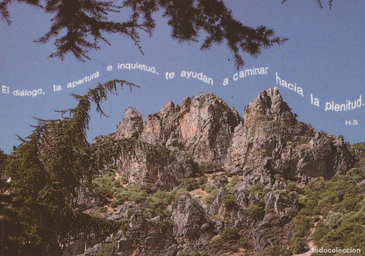 Postais: Spain Mountains Landscape With Spanish Quote Pine Trees Blue Unposted *YAP566