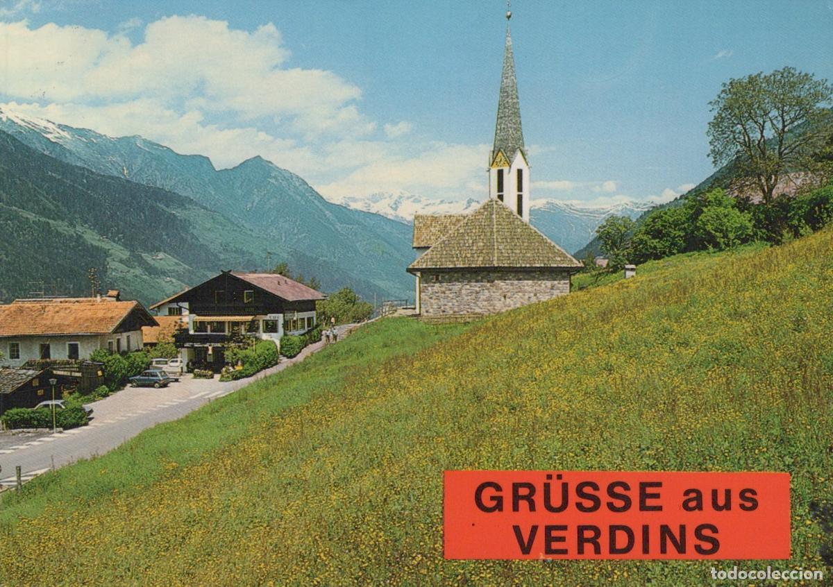 Postcards: Italy Verdins South Tyrol Church and Village in A Mountain Valley *YAP950