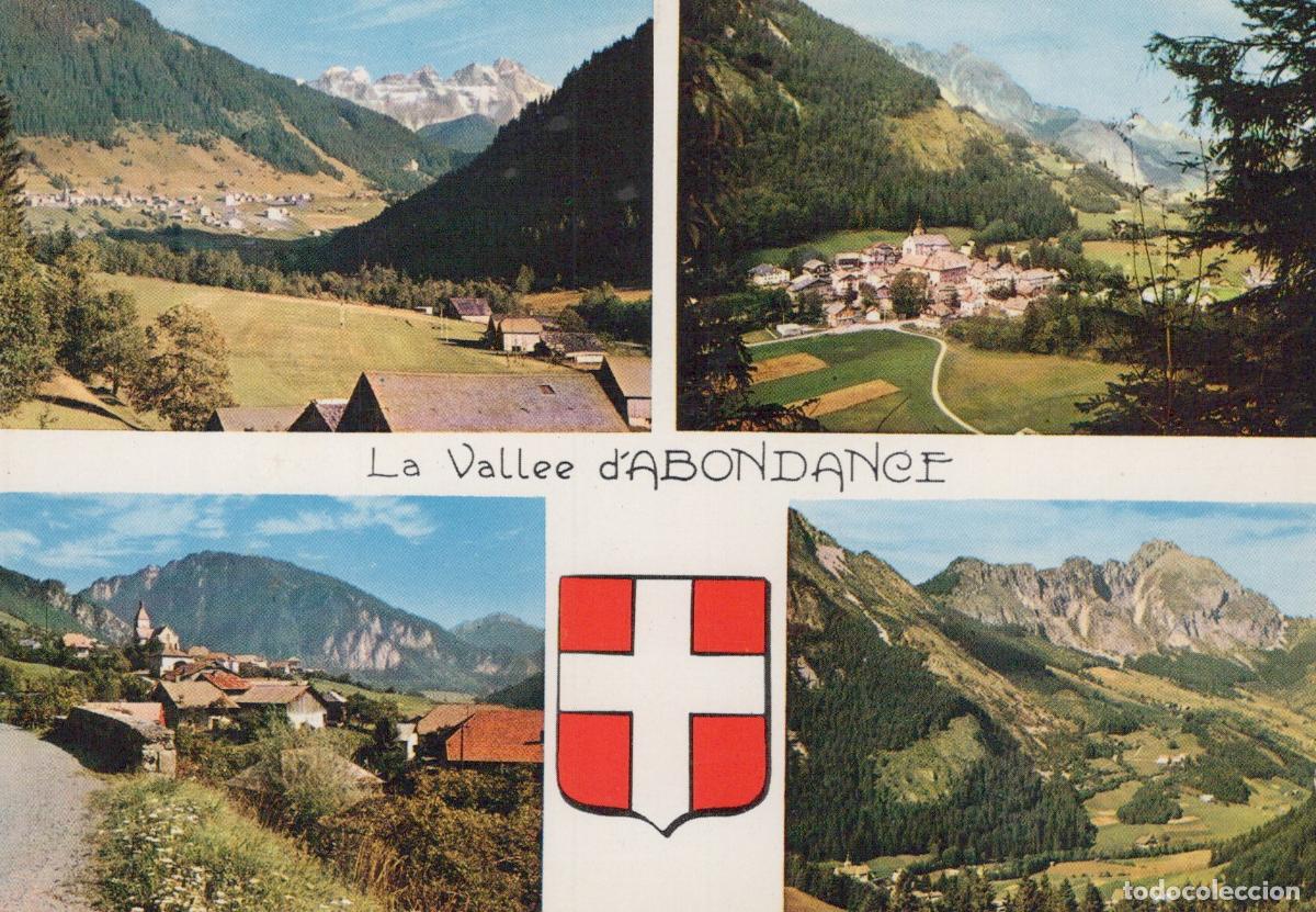 Postais: France Abondance La Vallee D French Alps Mountain Villages Switzerland *YAP955