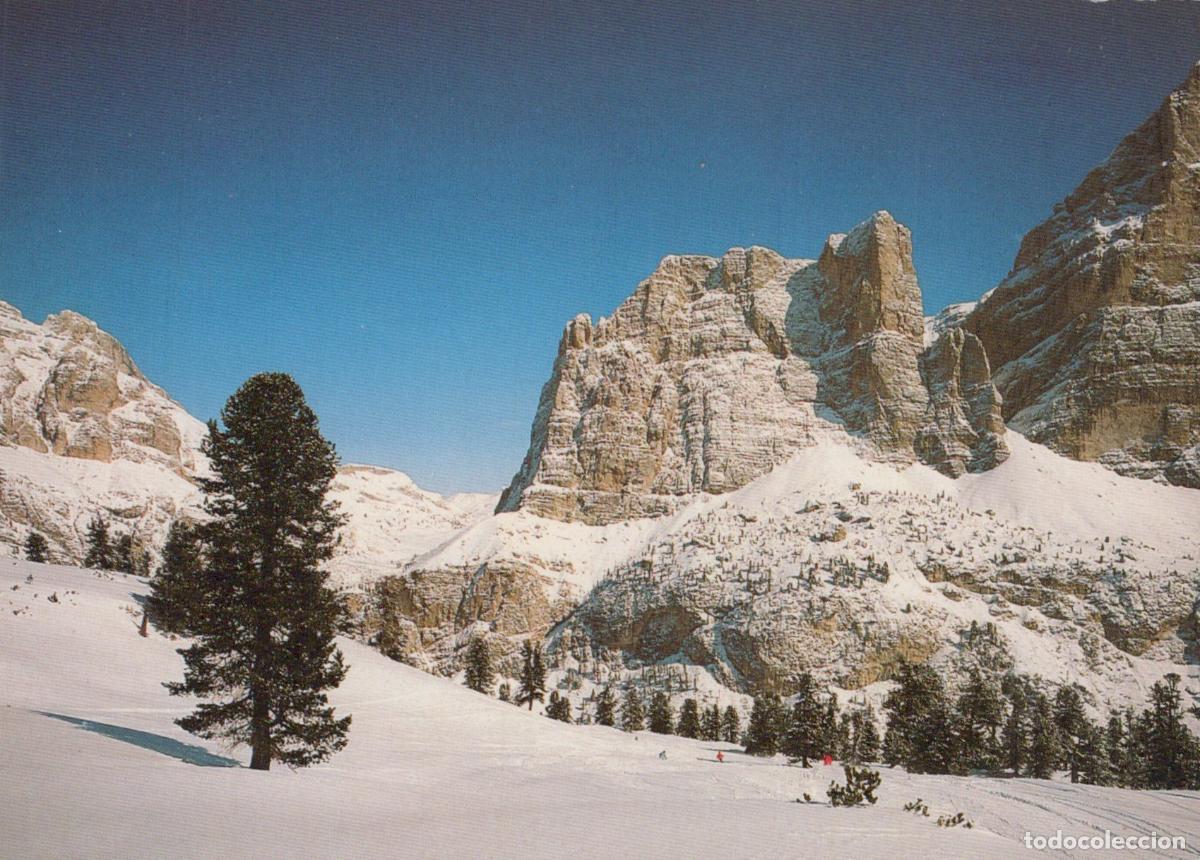 Postcards: Italy Alta Badia Dolomites Winter Landscape Skiing Lagazuoi Mountain *YAP953
