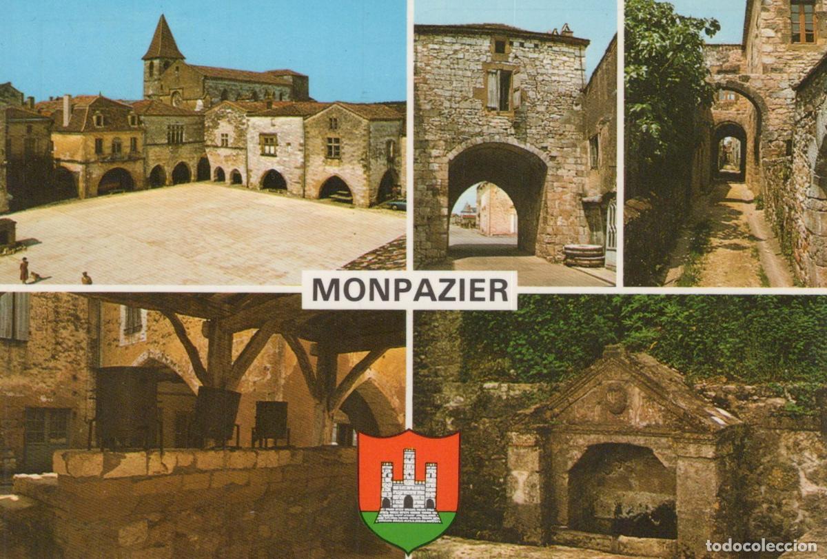 Cartes Postales: France Monpazier Medieval Bastide Village Square Archway Unposted *YAP581