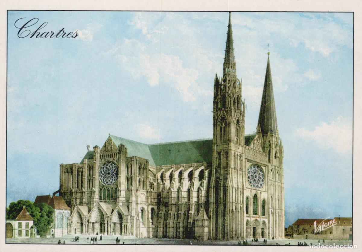 Postais: France Chartres Cathedral Gothic Architecture 1950s Unposted *YAP582