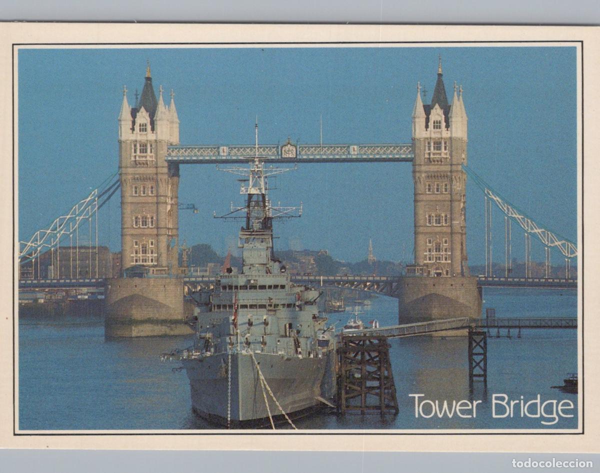 Postais: United Kingdom London Tower Bridge With Hms Belfast River Unposted *YAP591