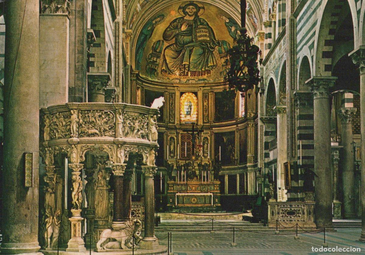 Postcards: Italy Pisa Duomo Pulpit By Giovanni Pisano Interior View Unposted *YAP980