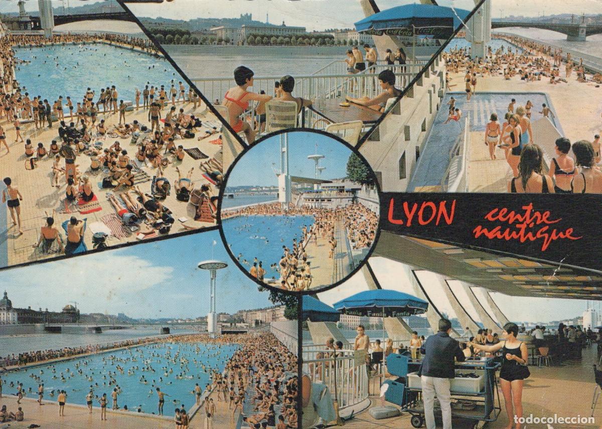 Cartes Postales: France Lyon Centre Nautique Swimming Pool Complex 1950s *YAP604