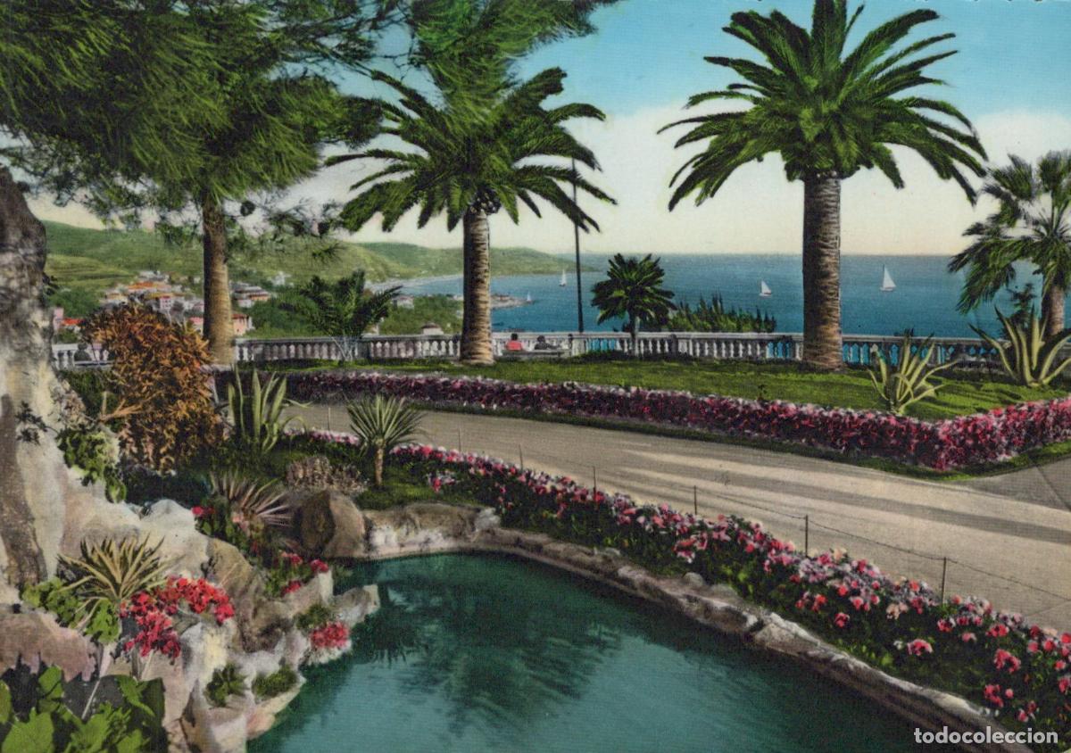 Postais: Italy San Remo Regina Elena Gardens Riviera Dei Fiori Coastal View *YAP619