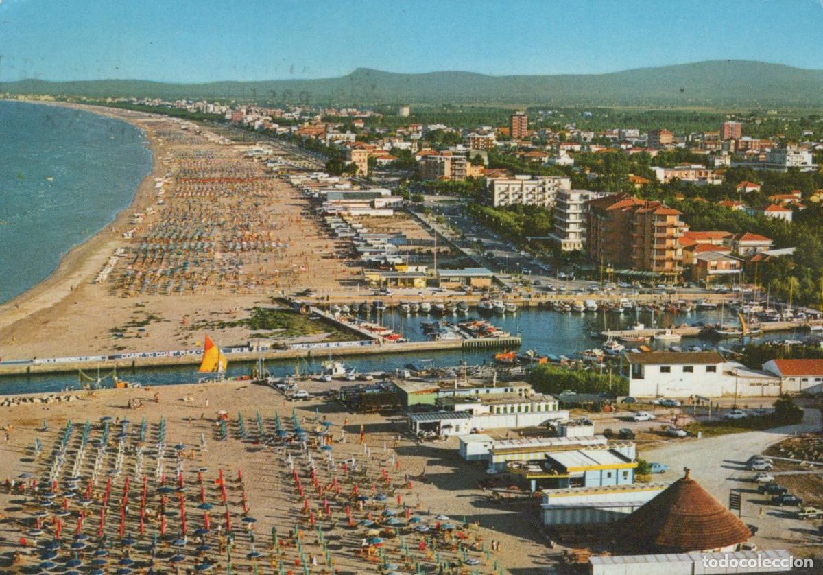 Postcards: Italy Cervia Aerial View of Beach Marina and Town From Airplane *YAP682