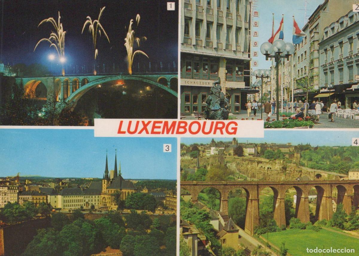 Postkarten: Luxembourg Luxembourg City City Multi View Pont Adolphe Notre Dame *YAP686