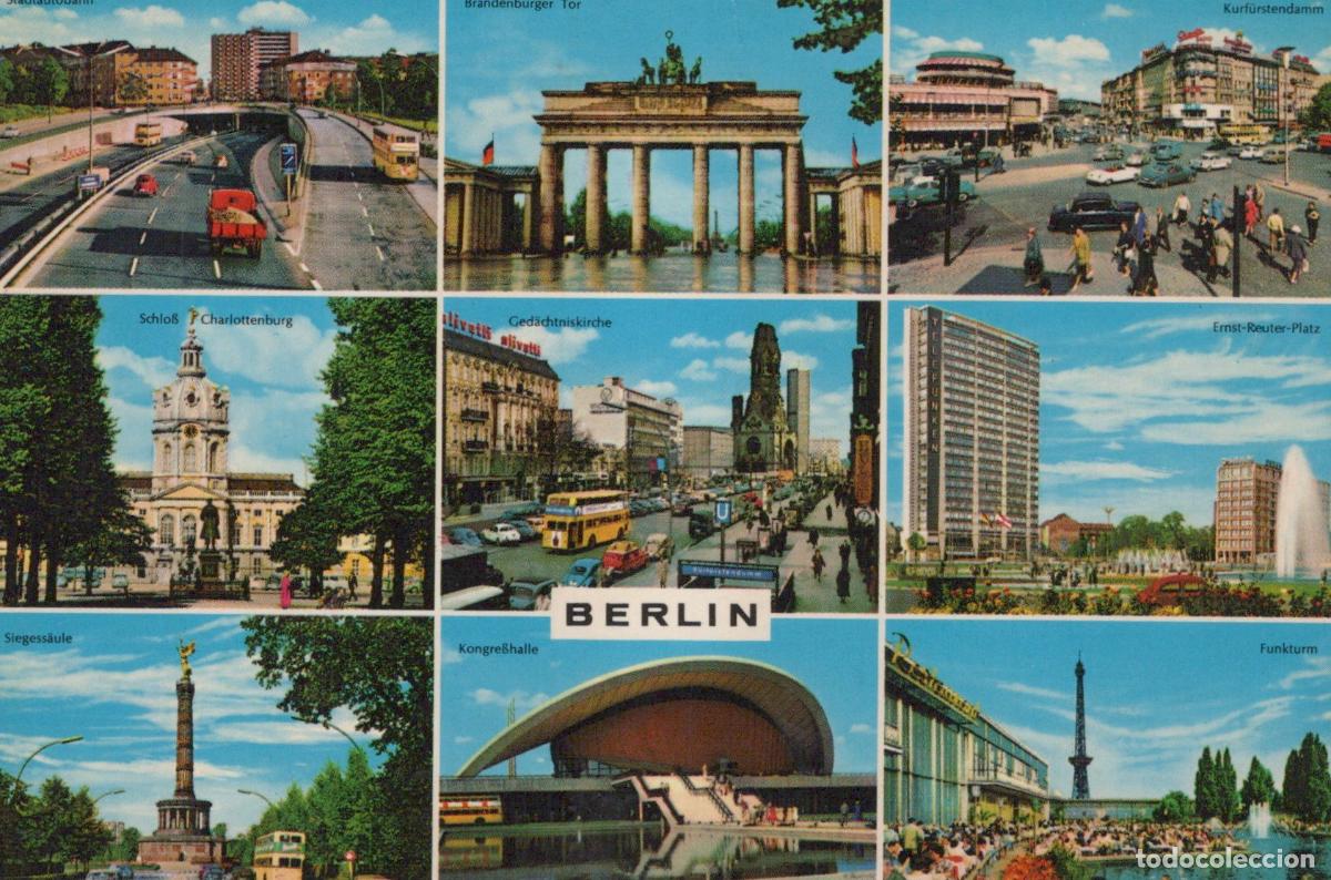 Postales: Germany Berlin Collage Brandenburg Gate Charlottenburg Ged&auml;chtniskirche *YAP701