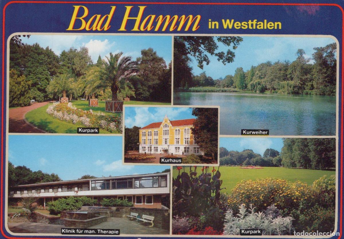Cartes Postales: Germany Bad Hamm In Westfalen Kurpark Kurhaus Kurweiher Klinik F&uuml;r Man *YAP711