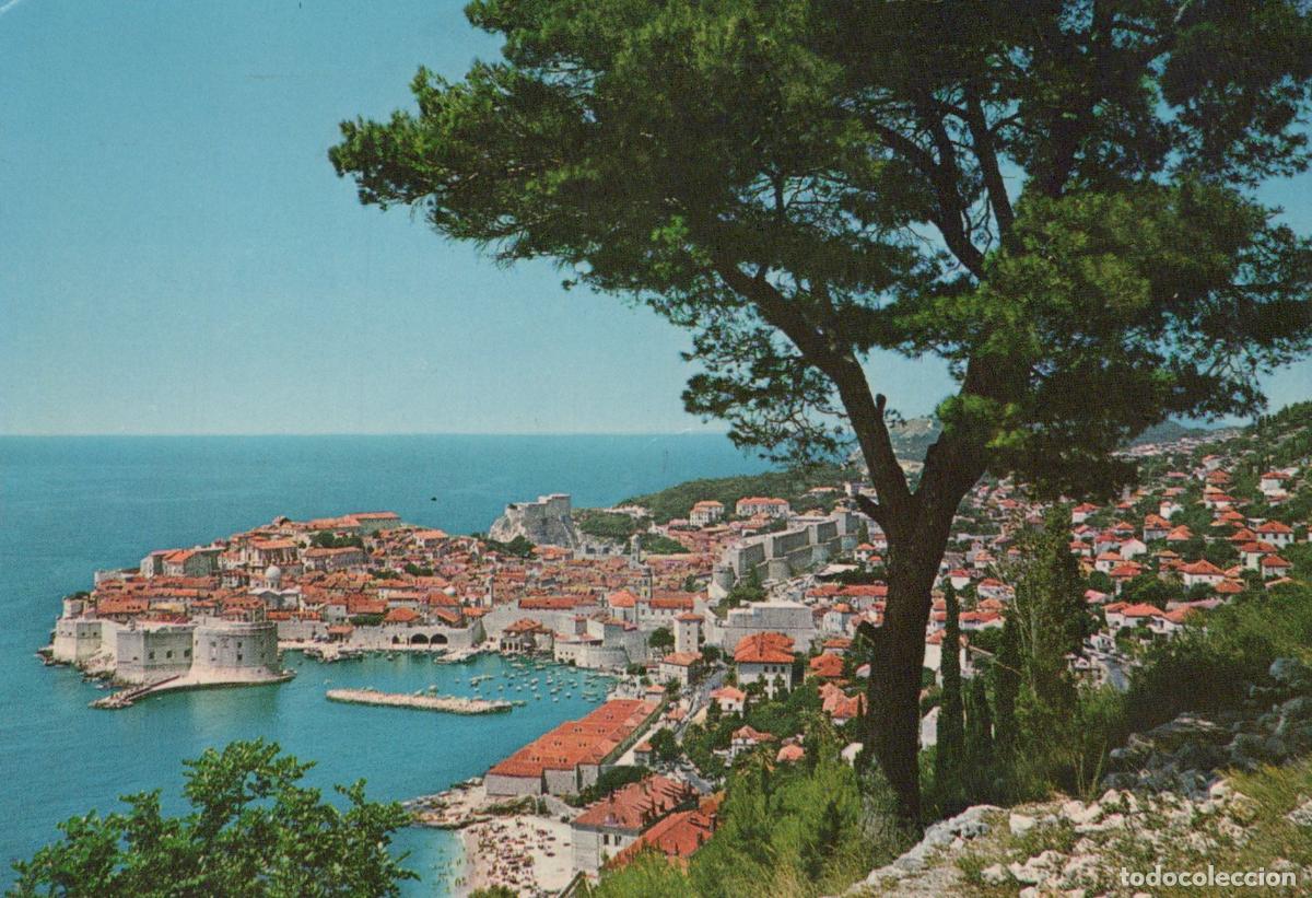 Cartes Postales: Croatia Dubrovnik Old City Walls Harbor and Adriatic Sea Unposted *YAP714