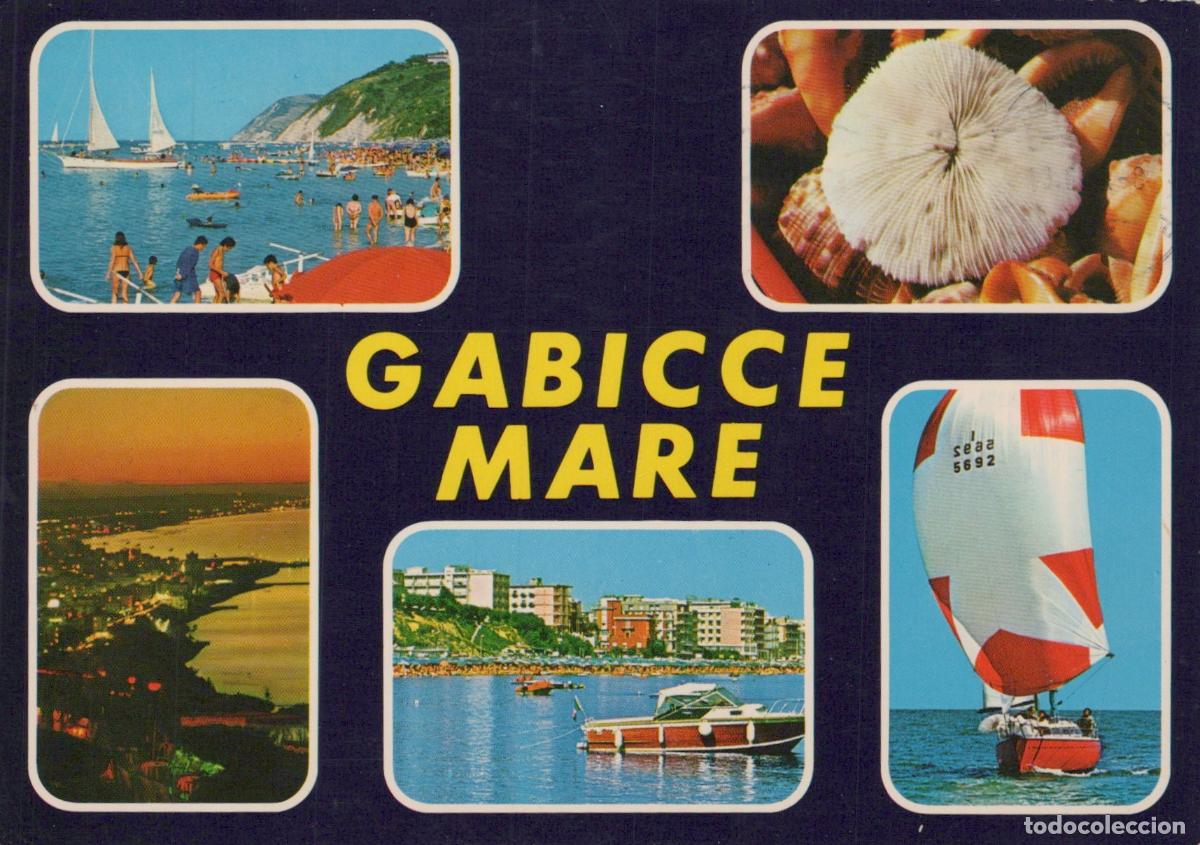 Cartes Postales: Italy Gabicce Mare Multi View Beach Coastline Boats Coral *YAP747