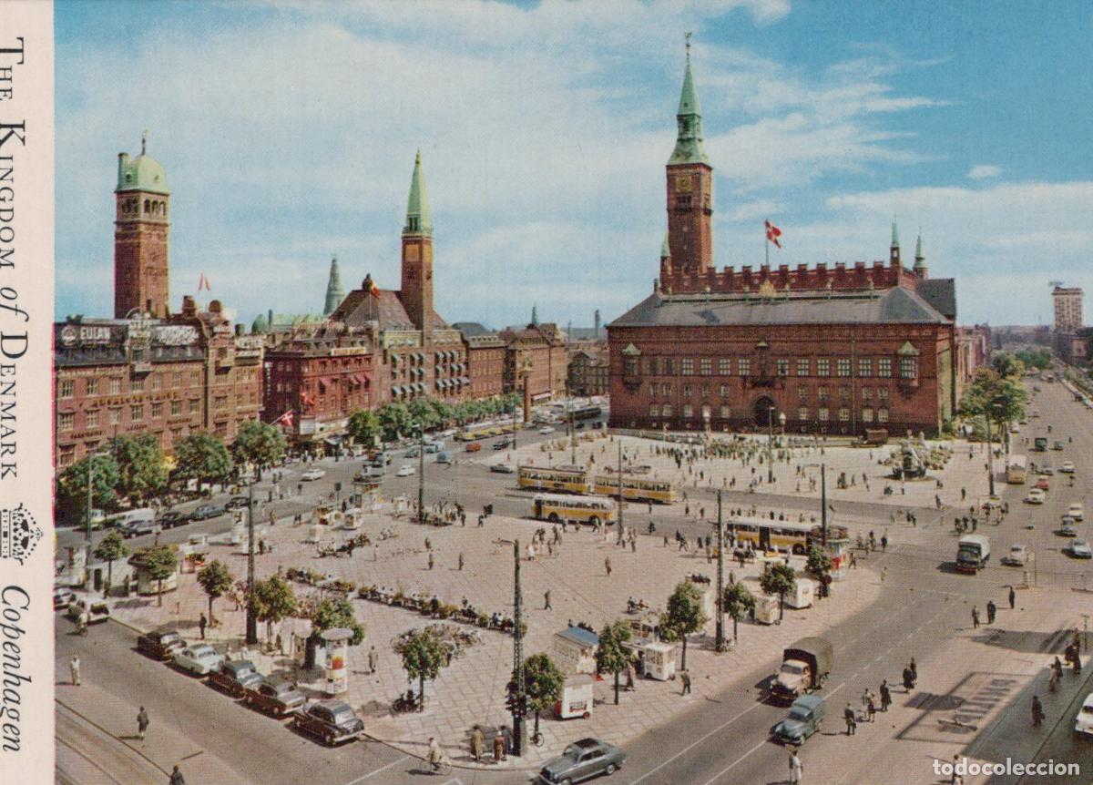 Postais: Denmark Copenhagen Town Hall Square Cityscape With Buses and Unposted *YAP771