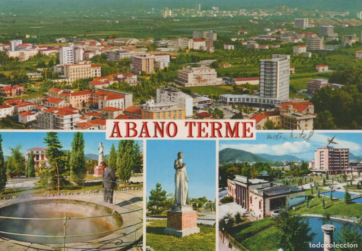 Postais: Italy Abano Terme Panoramic View Thermal Baths Statues Hotels *YAP802