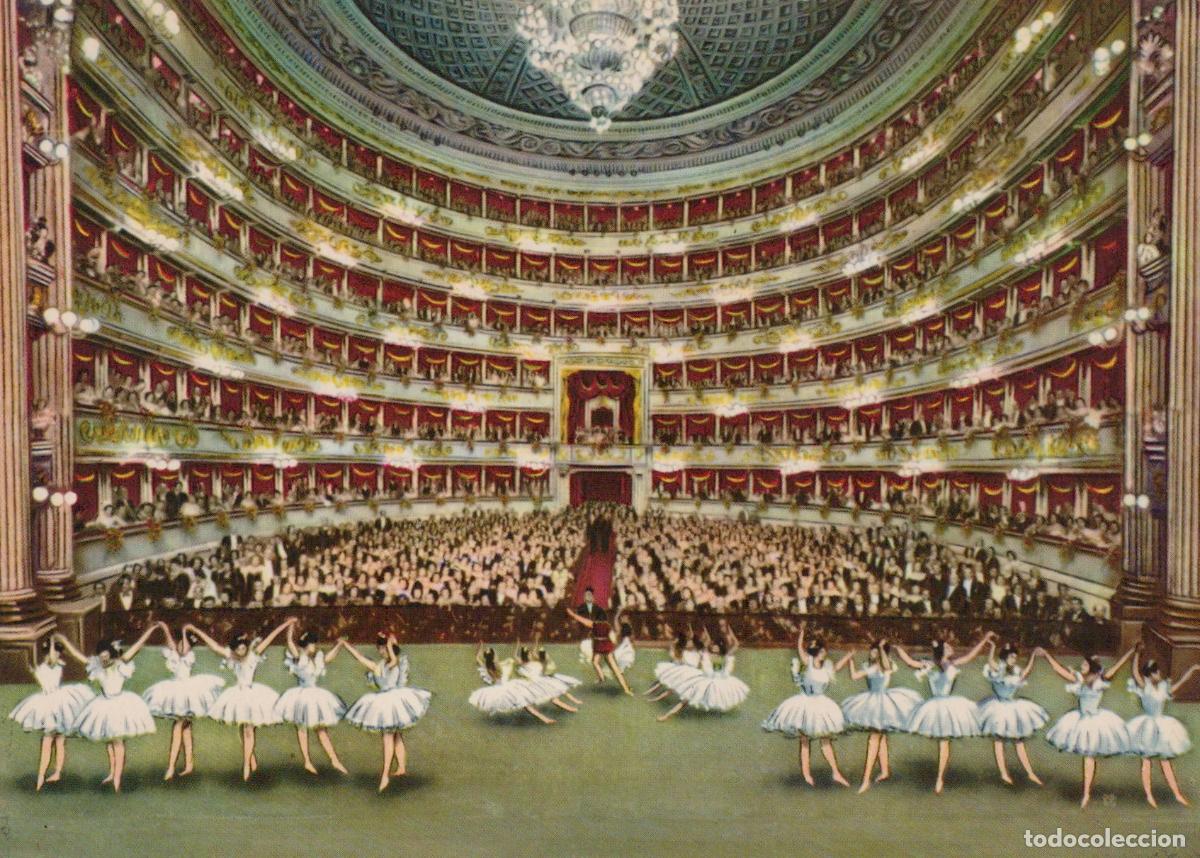 Postais: Italy Milan Scala Theatre Interior Ballet Performance Stage Unposted *YAP812
