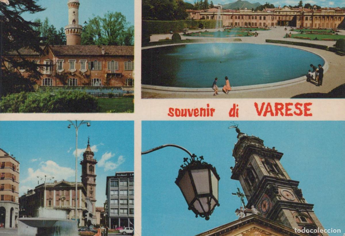 Postais: Italy Varese Palazzo Estense Bell Tower City Views Souvenir *YAP816