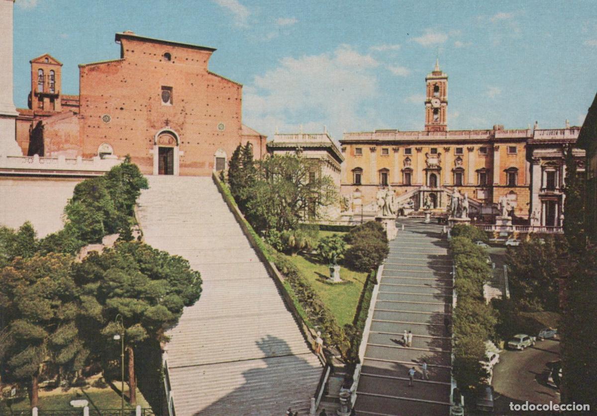 Postales: Italy Rome Ara Coeli and Capitol Hill Historic Architecture Unposted *YAP884