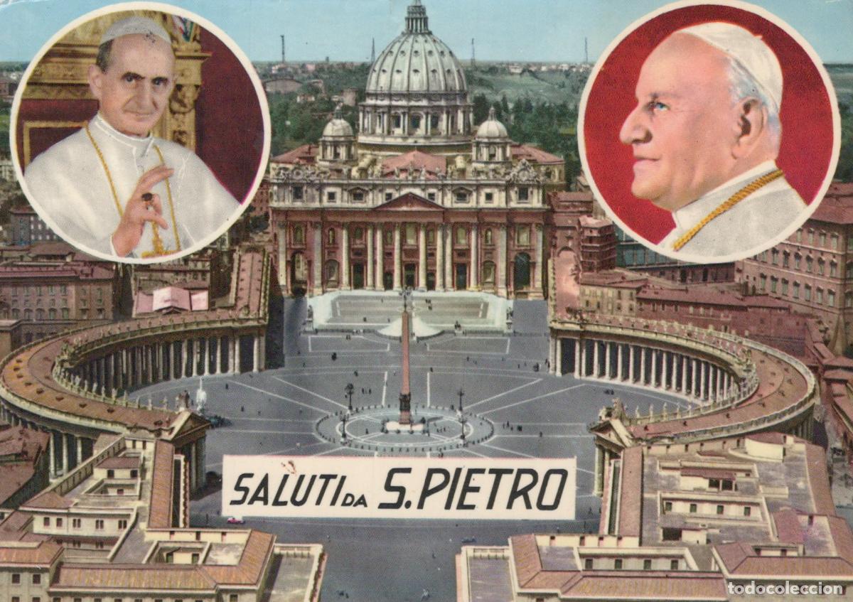 Postales: Vatican City St Peter's Square with Pope Paul VI *YAP887