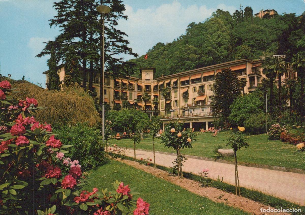 Postales: Switzerland Lugano Hotel Villa Castagnola au Lac Garden View Unposted *YAP894