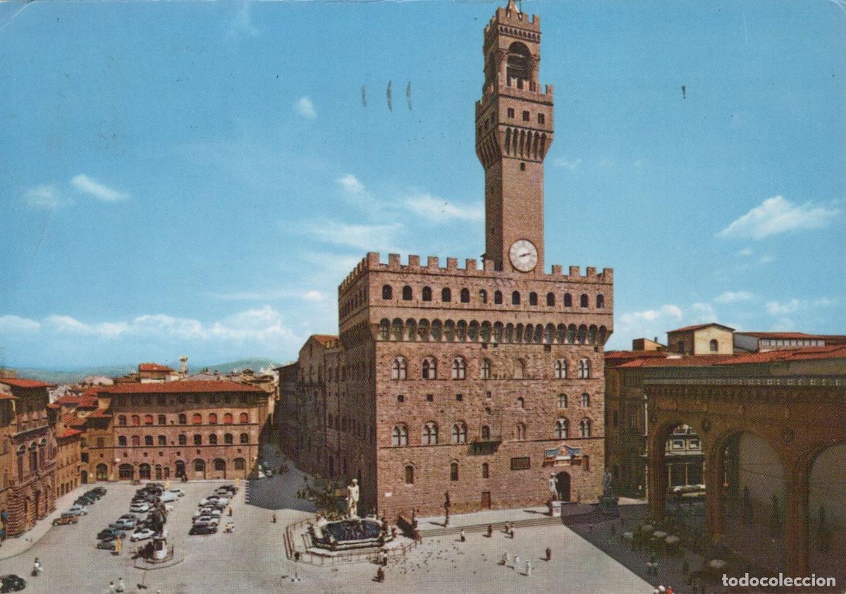 Postales: Italy Florence Piazza della Signoria Palazzo Vecchio 1958 Real Photo *YAP906