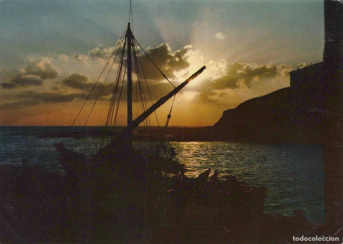 Postales: Italy Bosa Marina Sardinia Fishing Boat Sunset Seascape *YAP922