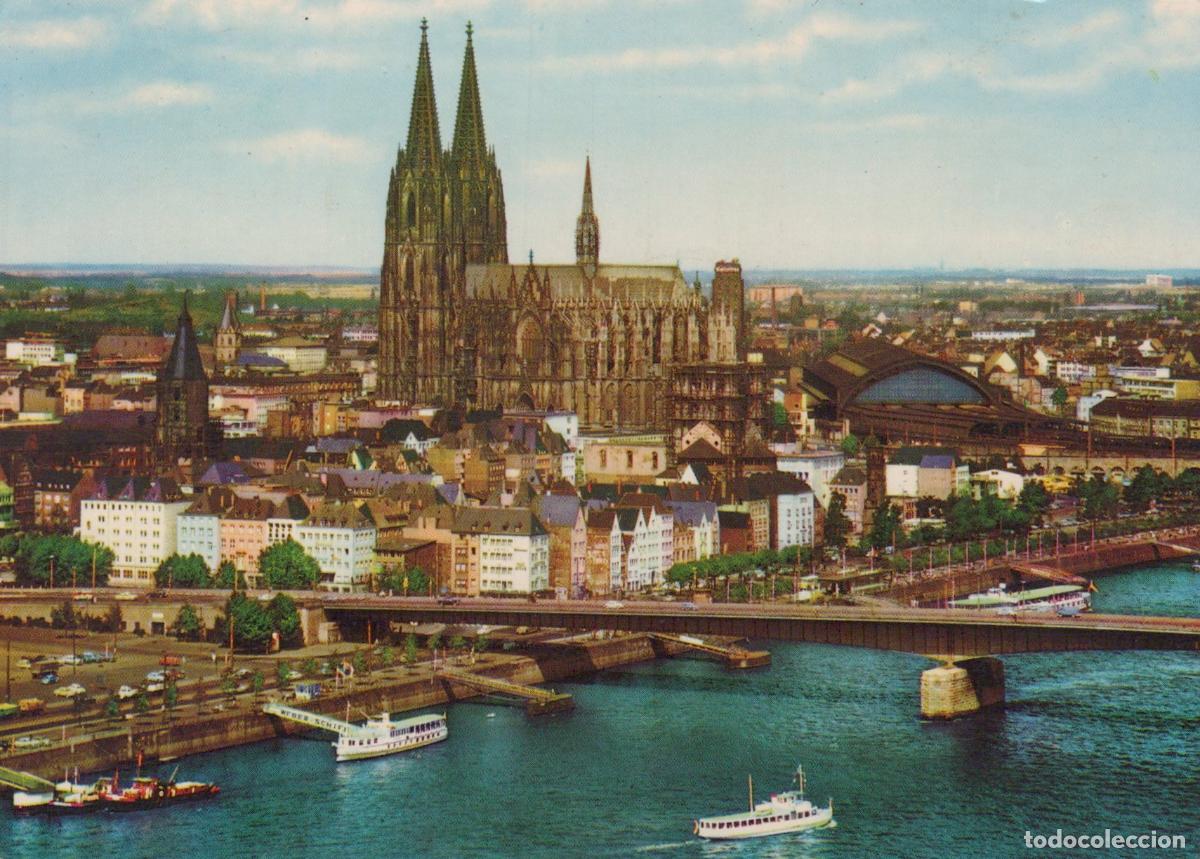 Postales: Germany Cologne Cathedral Deutzer Bridge Rhine River Cityscape Panorama *YAP956