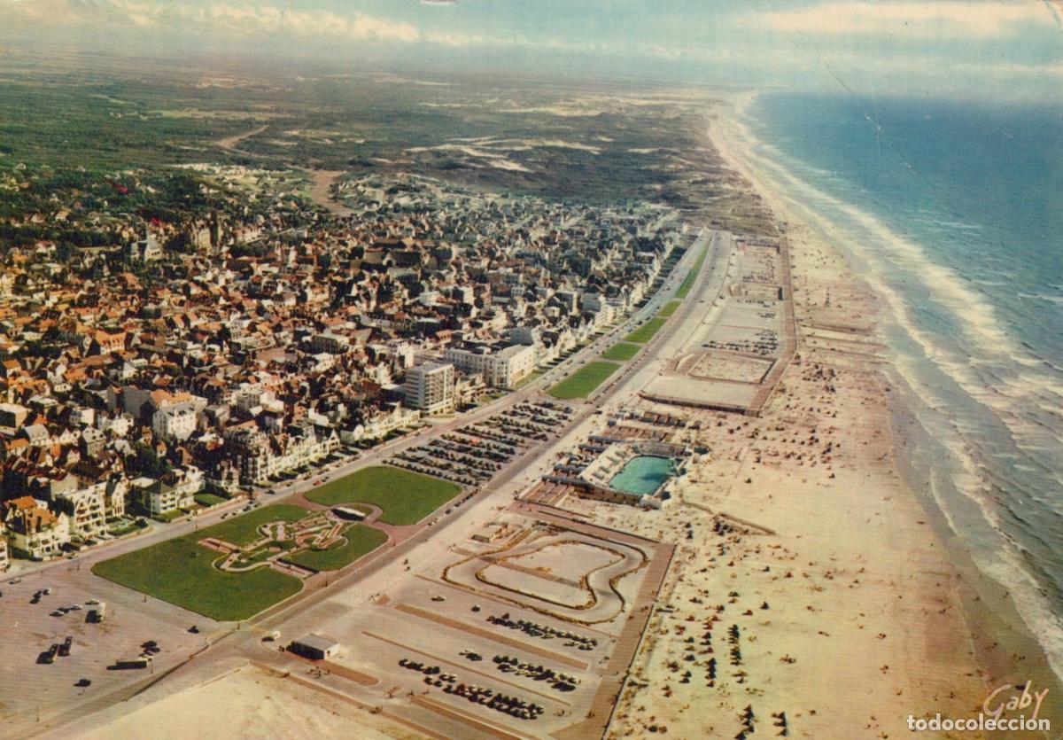 Postales: France Le Touquet Paris Plage Aerial View of Beach City and Coastline *YAP986