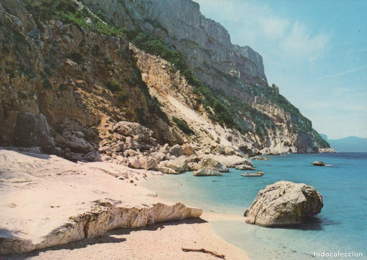 Postales: Italy Baunei Sardinia Goloritz&eacute; Beach NU Rocky Coastline Seascape *YAP996