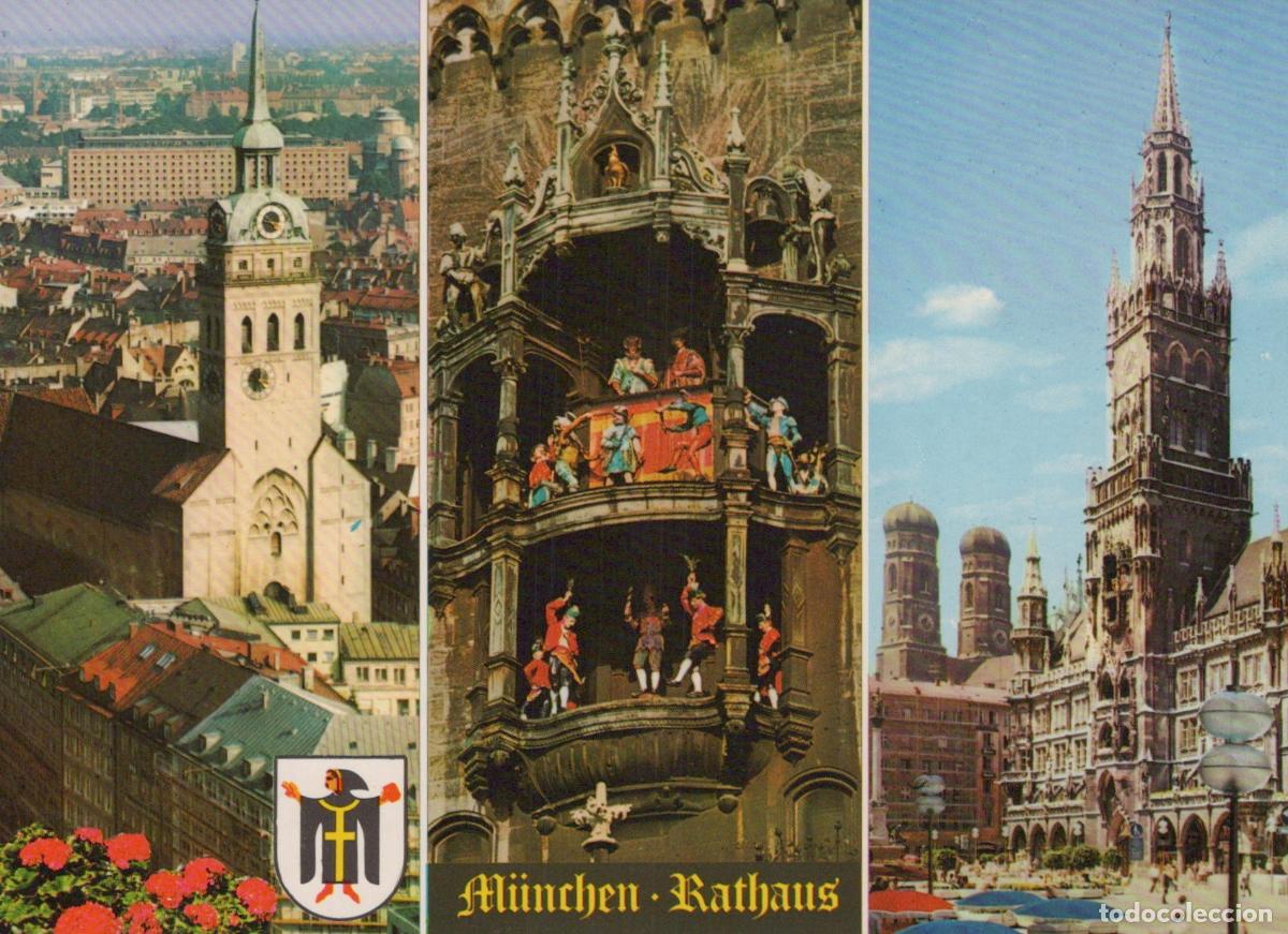 Postales: Germany Munich Rathaus Glockenspiel Frauenkirche St Peter S Unposted *YAP997