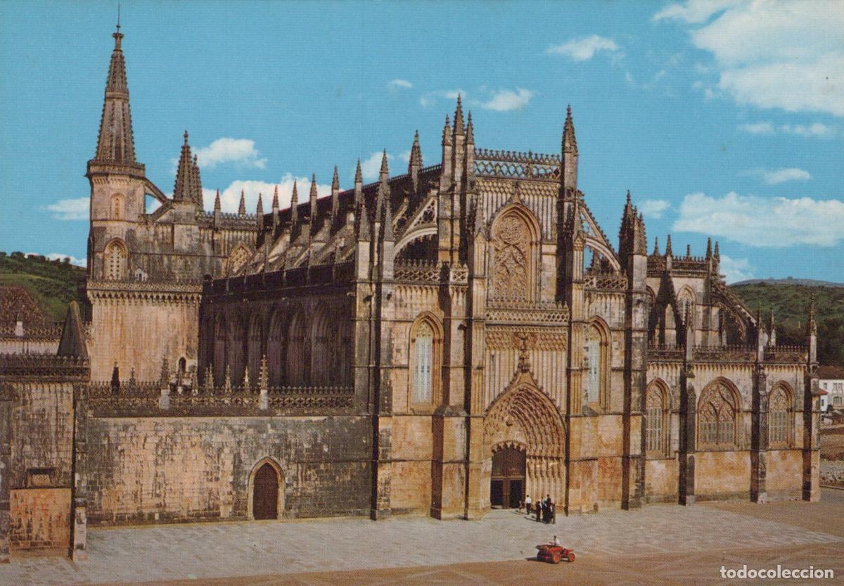 Postales: Portugal Batalha Monastery Main Facade Gothic Architecture Unposted *YAR006