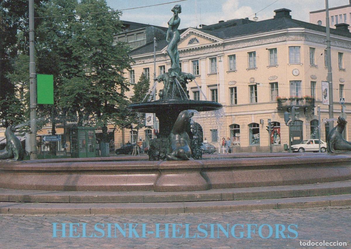 Cartoline: Finland Helsinki Havis Amanda Fountain Market Square Vintage Unposted *YAR020