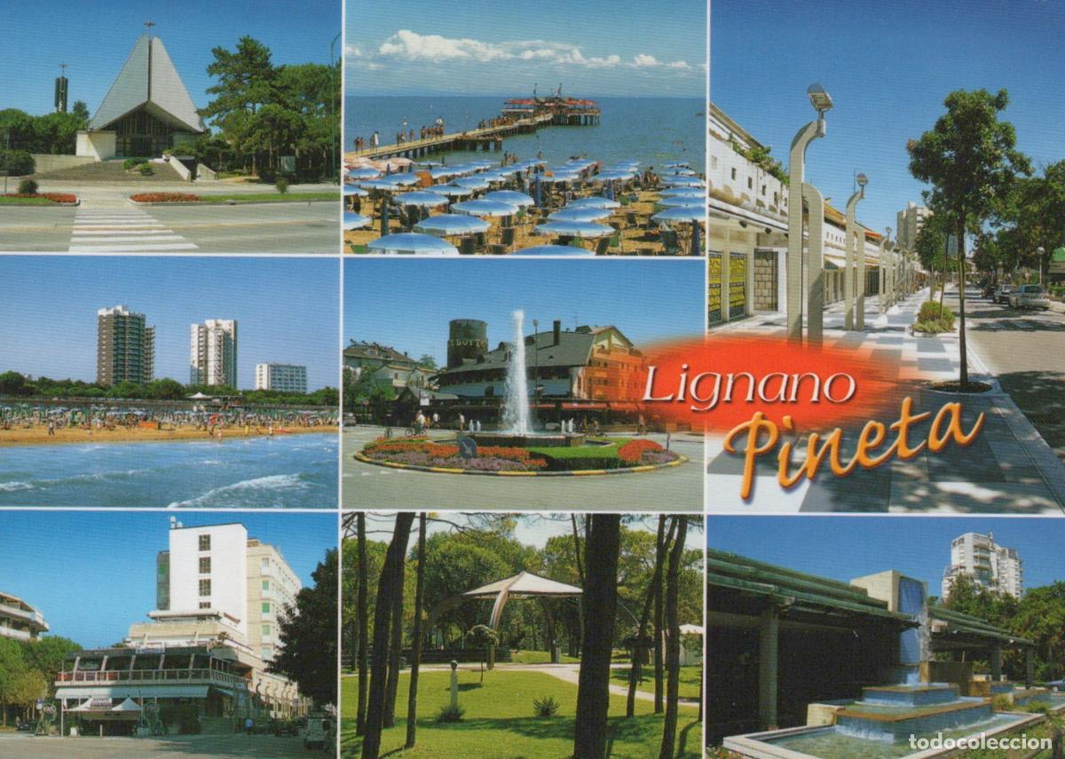 Postales: Italy Lignano Sabbiadoro Collage of Lignano Pineta Featuring Unposted *YAR055