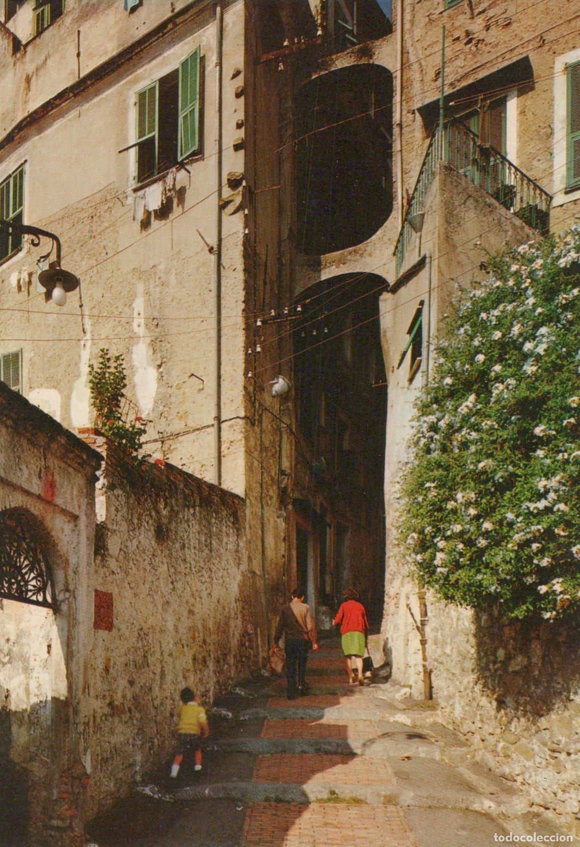Cartes Postales: Italy Sanremo Old Town Characteristic Side View Narrow Alley Unposted *YAR122