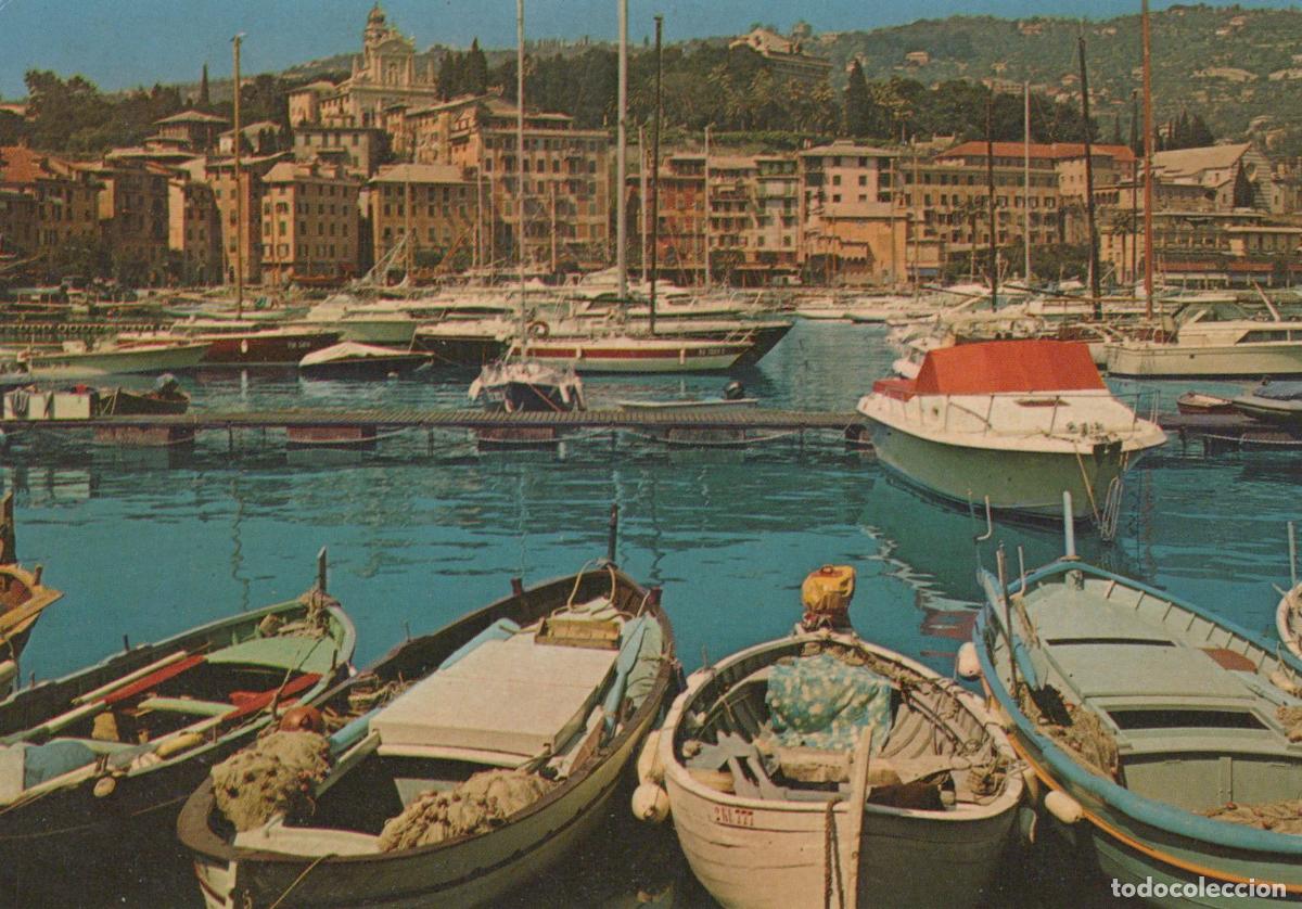 Cartes Postales: Italy S Margherita Ligure Harbour Boats Waterfront Buildings Unposted *YAR110