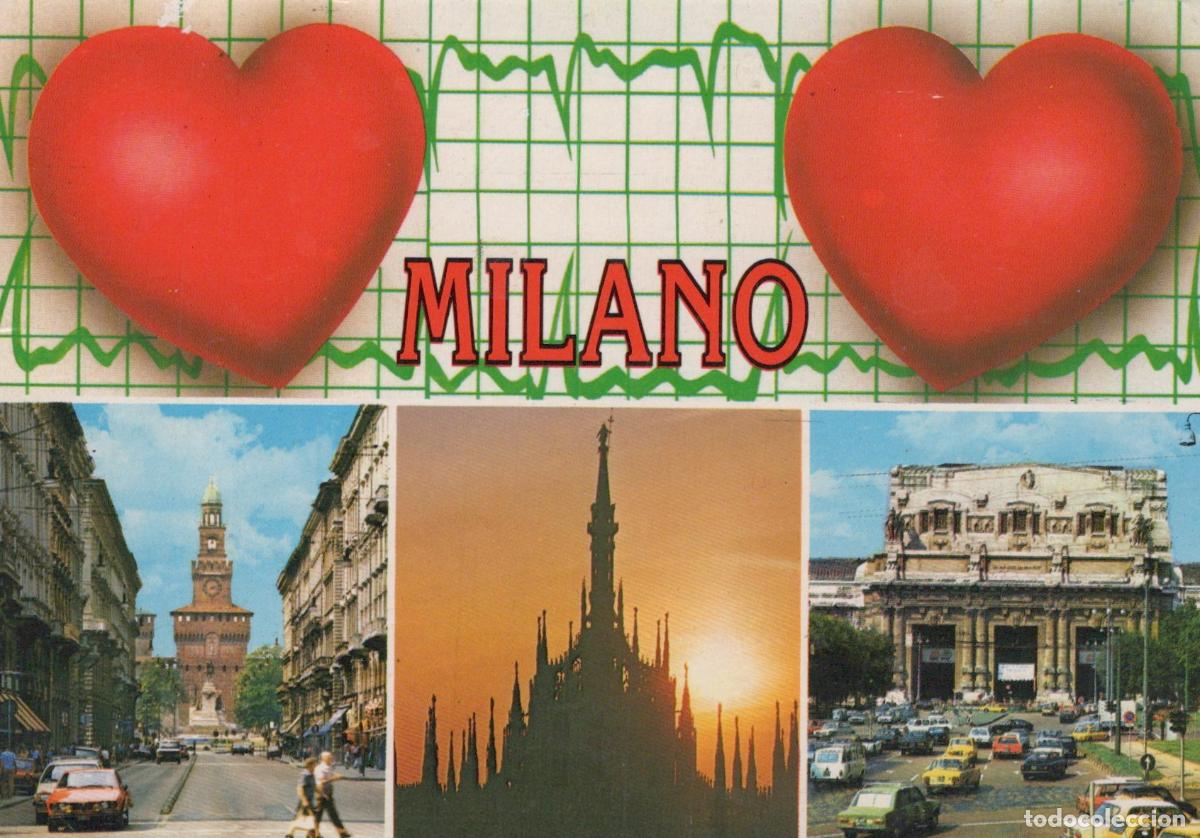 Cartes Postales: Italy Milan Milano City Views With Duomo Sforza Castle and Street Scene *YAR115