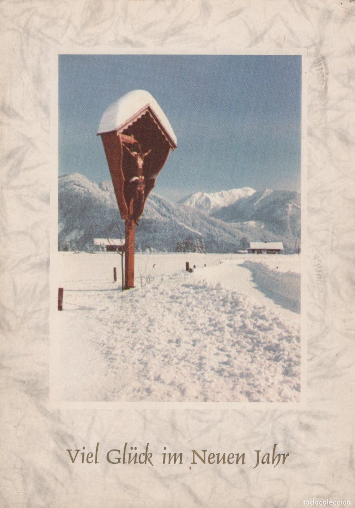 Cartes Postales: Austria Tyrol Winter Landscape With Wayside Shrine Viel Gl&uuml;ck IM Neuen *YAR142