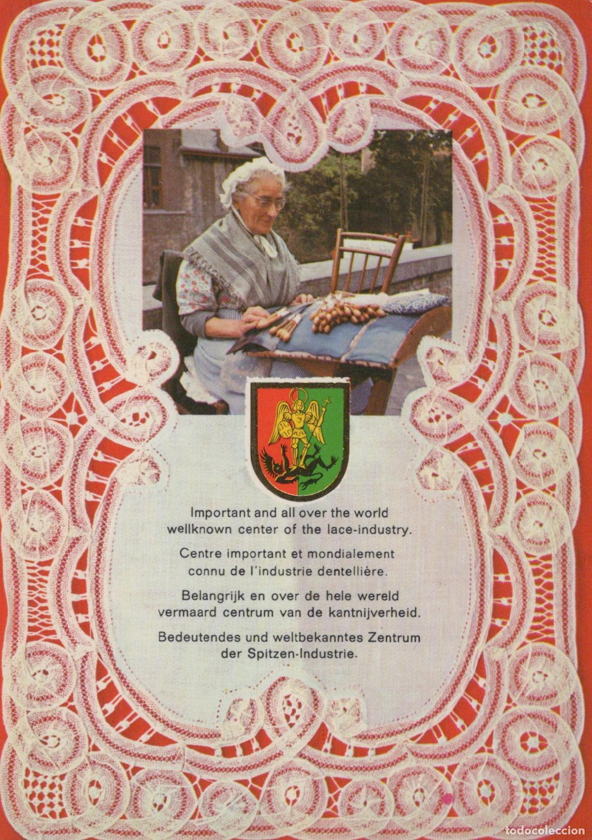 Cartes Postales: Belgium Brussels Lace Industry Woman Making Lace Traditional Craft *YAR145