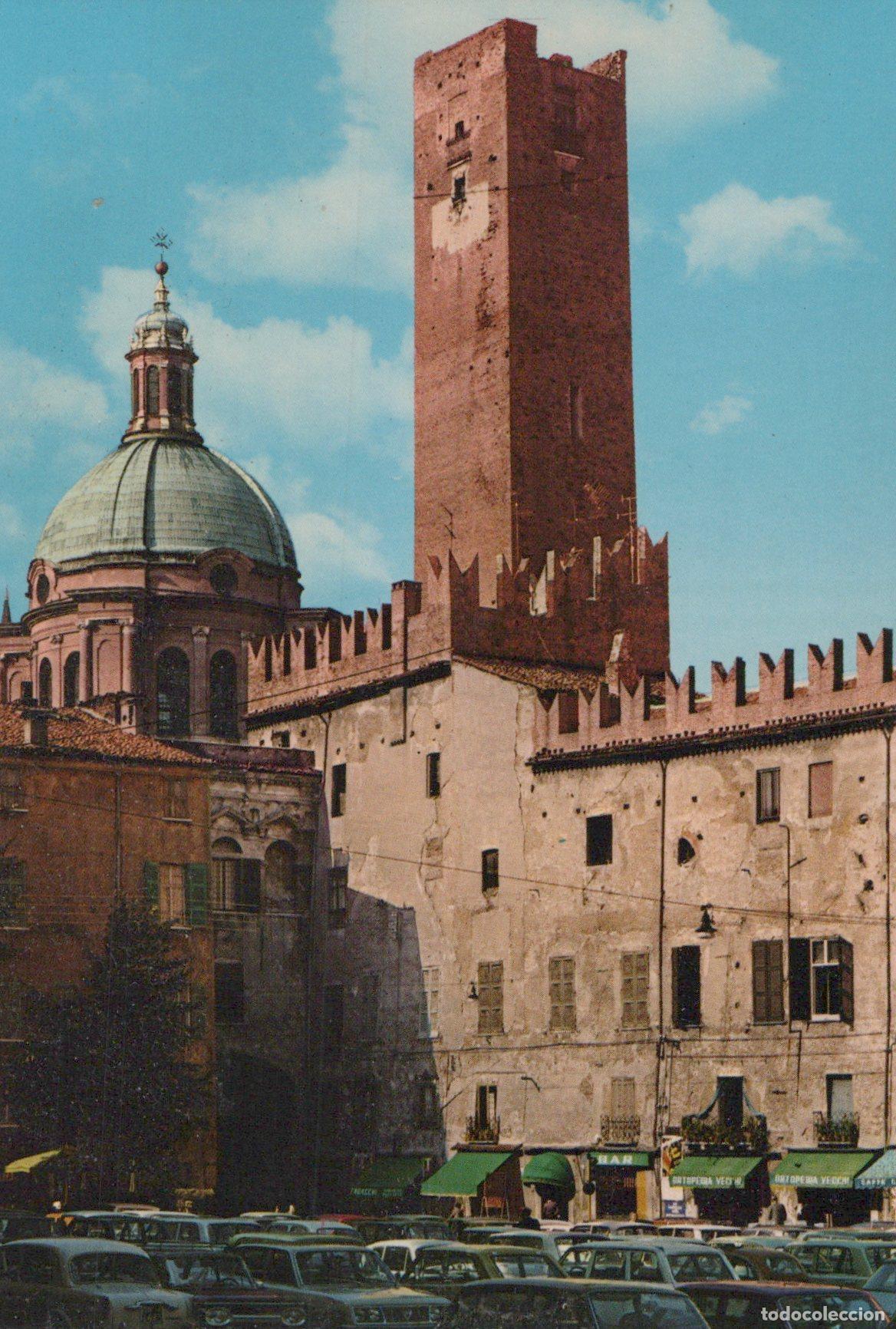 Cartes Postales: Italy Mantova Piazza Sordello With Torre della Gabbia and Duomo Unposted *YAR167