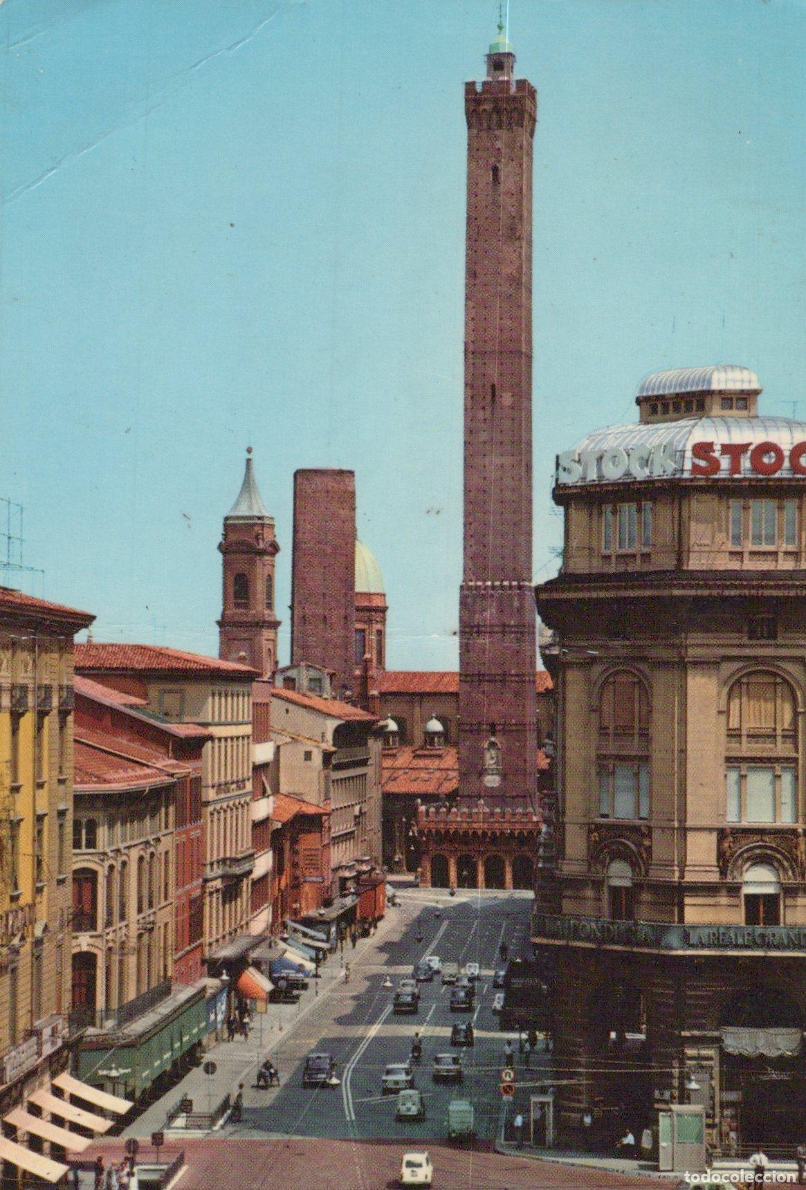 Cartes Postales: Italy Bologna Via Rizzoli Street View With Asinelli Tower 1970s *YAR190