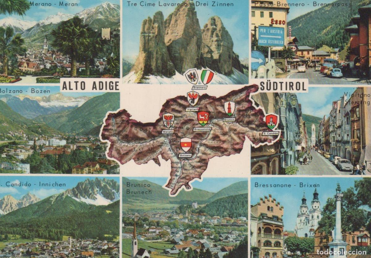 Cartoline: Italy Multiple Cities Alto Adige Sudtirol Multi View Merano Bolzano Tre *YAR267