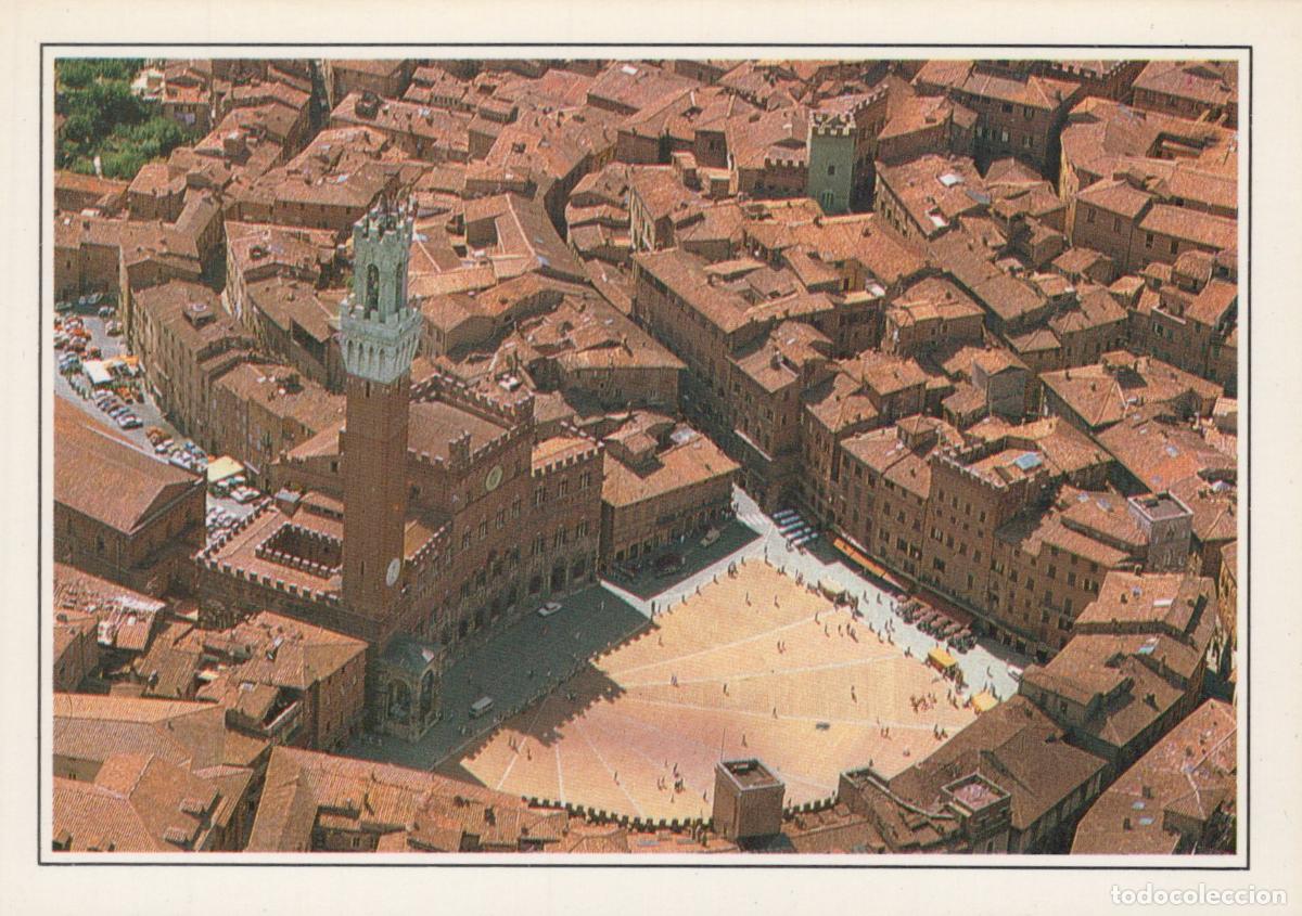 Postkarten: Italy Siena Piazza del Campo and Palazzo Comunale Aerial View Unposted *YAR292