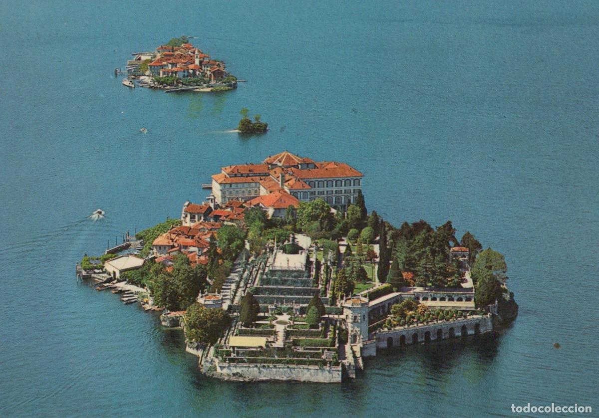 Postcards: Italy Lago Maggiore Isola Bella Isola Pescatori Aerial View Unposted *YAR312