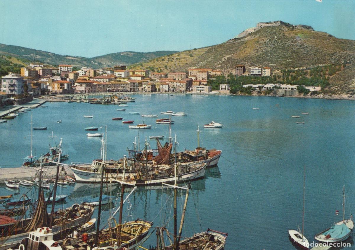 Postales: Italy Porto Ercole Panoramic View of Harbor With Fishing Boats Unposted *YAR322