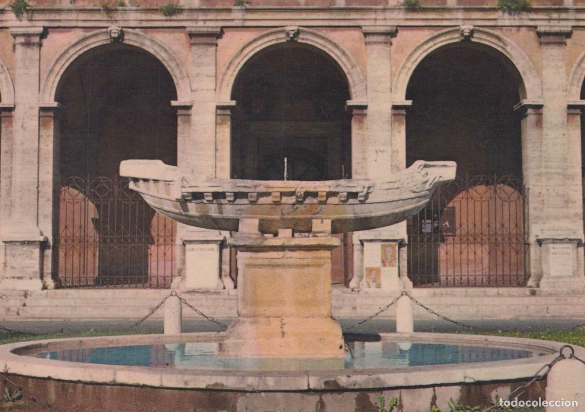 Postales: Italy Rome Fontana della Navicella Small Ship Fountain Unposted *YAR355
