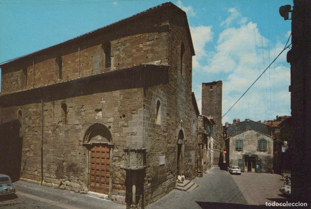 Cartoline: Italy Viterbo Chiesa S Maria Nuova Sec XIV Church Street View *YAR398